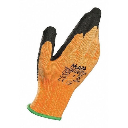 Heat Resistant Gloves, Nitrile, 250 Degrees F Max Temp., Orange, 11, 1 PR MPN:720