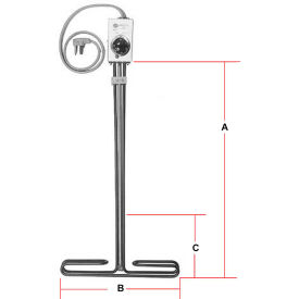 Tempco Immersion Tank Heater TAT40008 1000W 120V 316 Stainless TAT40008