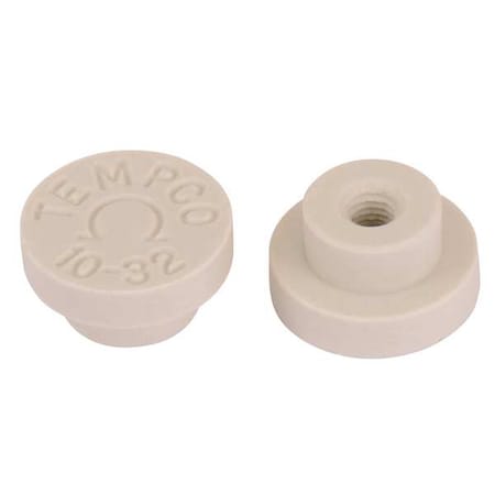 Ceramic Terminal Caps, 10-32 Threads, PK10 MPN:CER-102-101