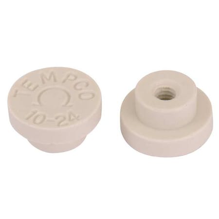 Ceramic Terminal Caps, 10 - 24Threads, PK10 MPN:CER-102-104