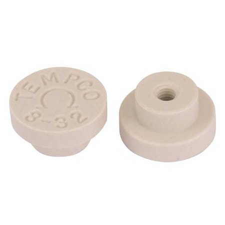 Ceramic Terminal Caps, 8 - 32 Threads, PK10 MPN:CER-102-105