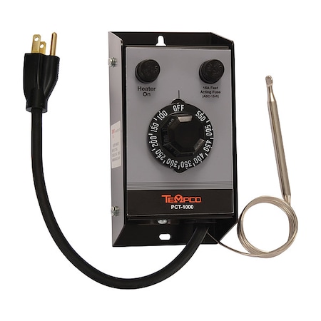 Temp Ctrl Box, Analog, 240V, 15A, 150-550F MPN:PCT10004