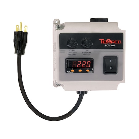 Temp Ctrl Box, Digital, K, 240V, 15A, 0-2400F MPN:PCT30004