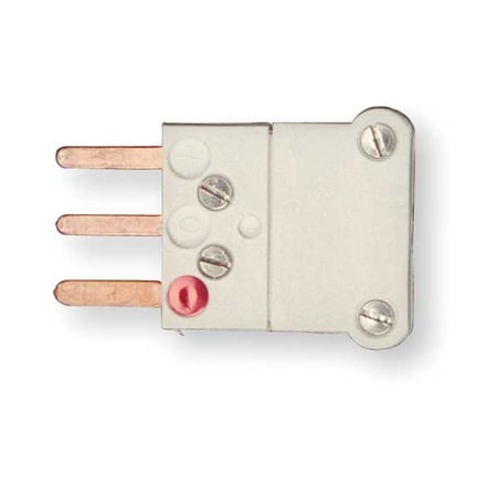 Thermocouple Plug, Cu, White, Mini 3Pin QD MPN:TCA-101-154