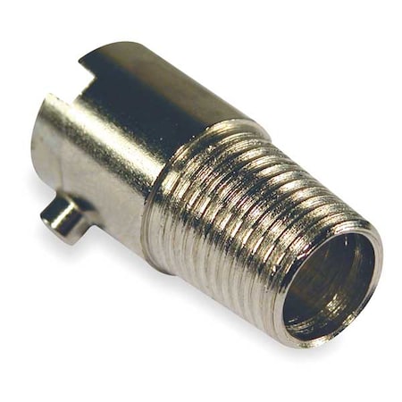 Bayonet Adapter, 1/8-27 NPT, L 7/8, Slvr MPN:TCAR-1005