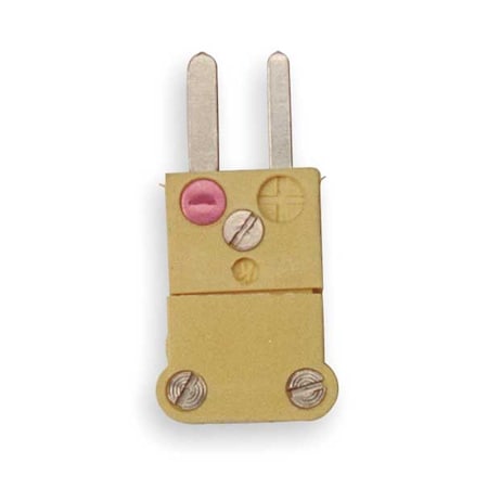 Thermocouple Plug, K, Yellow, Miniature MPN:TCAR-1012