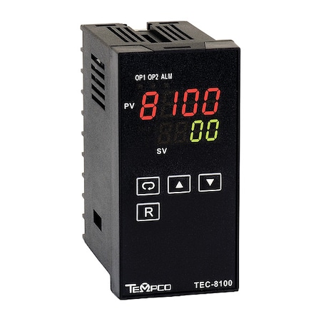 Temp Ctrl, 90-250VAC, 1/8Din, 1SSR/1Relay MPN:TEC34015