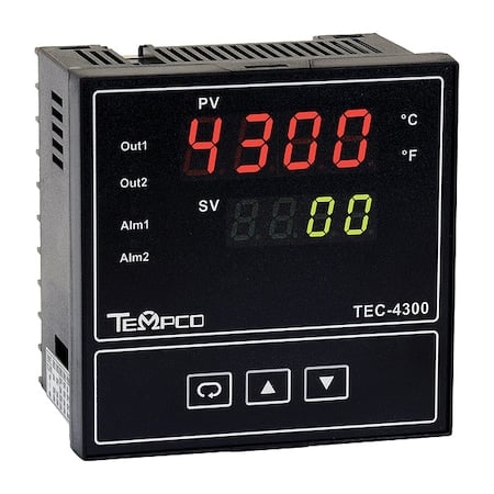 Temp Ctrl, 90-264VAC, 1/4Din, 2Out, 1Alarm MPN:TEC55016