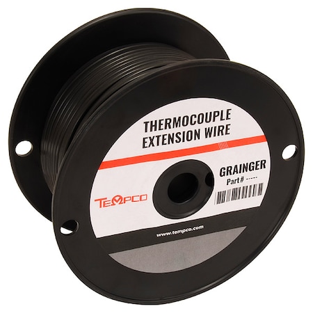 ThermocoupleWire, TypeJX, 20AWG, Blk, 250ft MPN:TCW-102-103
