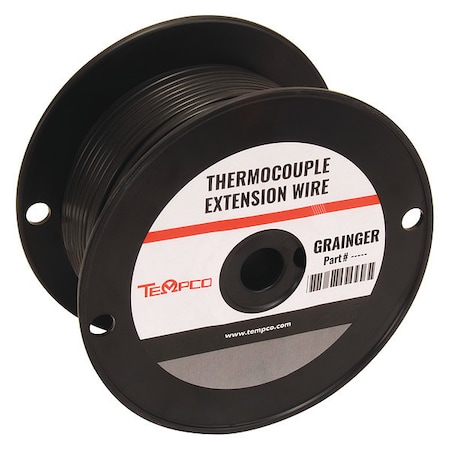 ThermocoupleWire, TypeJX, 20AWG, Blk, 100ft MPN:TCWR-1005