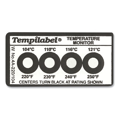 Tempilabel Series 4B-125F PACK10 MPN:26706