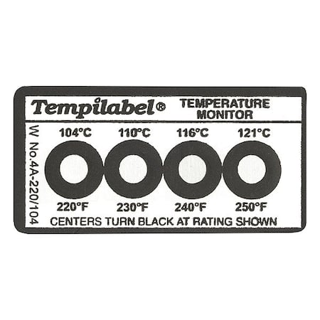 Temp Indicator, Strip, Clear, 10PK MPN:26708