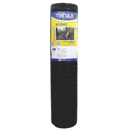 Pet Fence, Select, 4ft. x 330 ft. Black MPN:2A140075