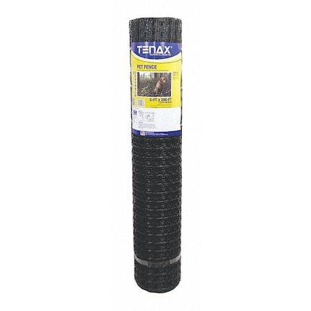 Pet Fence, Premium, 5ft. x 200 ft. Black MPN:2A140078