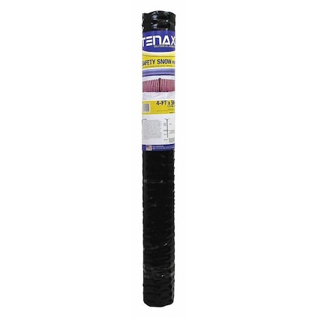 Safety, Snow Fence, 4FT. x 50 FT. Black, Mesh Size 3.8