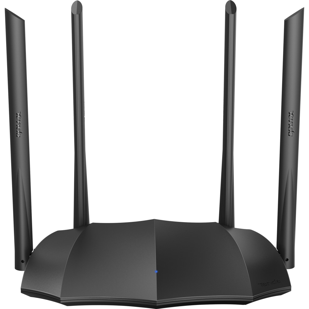 Tenda AC8 Wi-Fi 5 IEEE 802.11ac Ethernet Wireless Router - 2.40 GHz ISM Band - 5 GHz UNII Band - 4 x Antenna(4 x External) - 150 MB/s Wireless Speed - 3 x Network Port - 1 x Broadband Port - Gigabit Ethernet - Desktop (Min Order Qty 2) MPN:AC8