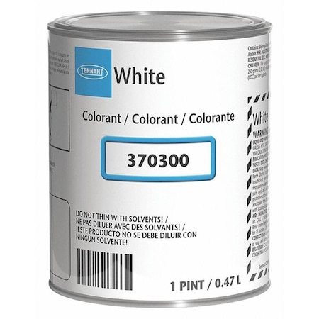 Paint Colorant, White, 1 pt MPN:370300