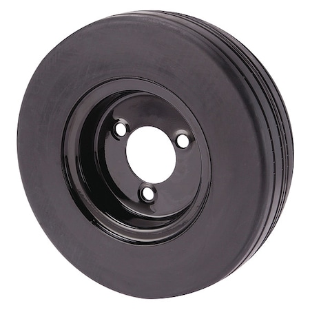 Sweeper Tire, 3 1/2 in L, Rubber, Black MPN:4031917
