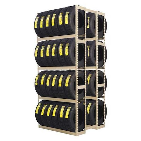 Double Sided Boltless Tire Rack, 120 in H MPN:ZDT-60120S