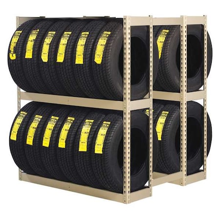 Tire Rack Double Entry, 60in. W x 60in. H MPN:ZDT-6060SSD