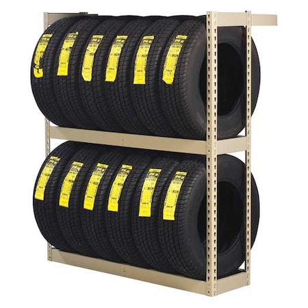 Single Sided Boltless Tire Rack, 60 in. H MPN:ZST-6060S