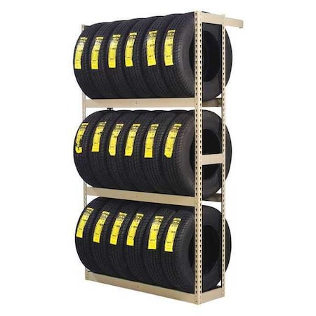 Single Sided Boltless Tire Rack, 84 in. H MPN:ZST-6084S