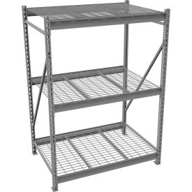 Tennsco 3 Level Bulk Storage Rack Wire Deck Starter 48