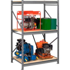 Tennsco 3 Level Bulk Storage Rack Wood Deck Starter 96