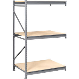 Tennsco 3 Level Bulk Storage Rack Wood Deck Add On 96