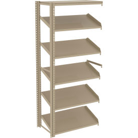 Sloped Flow Shelving Add-On 36Wx 18D x 84H Tan ZT7-3618A-5-SND