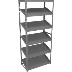 Sloped Flow Shelving Starter 36W x 18D x 84H Gray ZT7-3618S-5-MGY