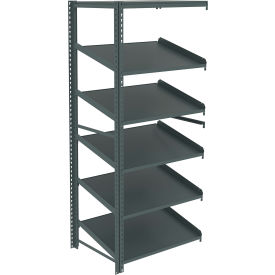 Sloped Flow Shelving Add-On 36W x 24D x 84H Gray ZT7-3624A-5-MGY