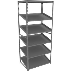 Sloped Flow Shelving Starter 36W x 24D x 84H Gray ZT7-3624S-5-MGY