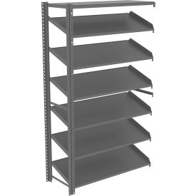 Sloped Flow Shelving Add-On 48W x 18D x 84H Gray ZT7-4818A-5-MGY