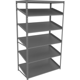 Sloped Flow Shelving Starter 48W x 24D x 84H Gray ZT7-4824S-5-MGY