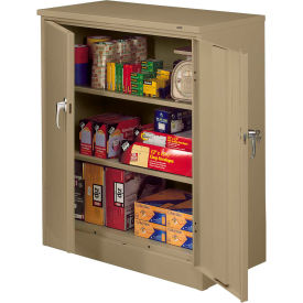 Tennsco® Deluxe Heavy Duty Counter Height Storage Cabinet 22 Gauge 36