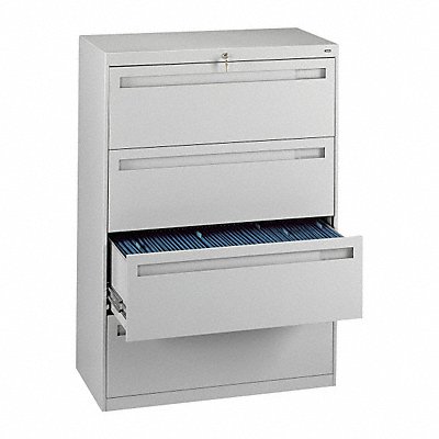 File Cabinet 36 in 4 Drawer Grey MPN:LPL3648L40 LGHT GREY