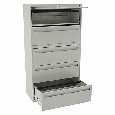 File Cabinet 36 in 5 Drawer Grey MPN:LPL3660L50 LGHT GREY
