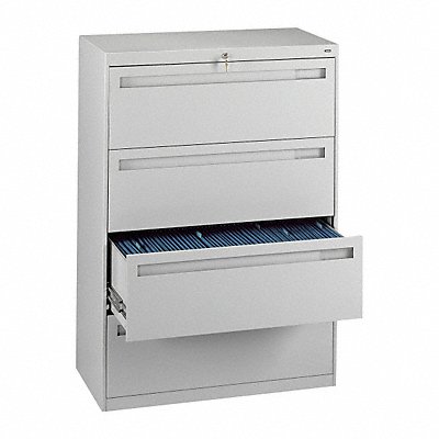 File Cabinet 42 in 4 Drawer Grey MPN:LPL4248L40 LGHT GREY