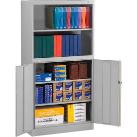 Tennsco® Heavy Duty Storage Cabinet with Bookcase 24 Gauge 36