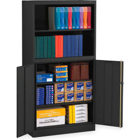 Tennsco® Heavy Duty Storage Cabinet with Bookcase 24 Gauge 36