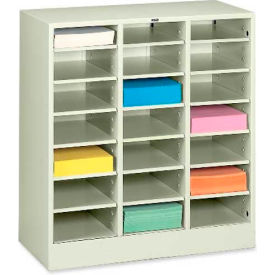 Tennsco Literature Organizer Cabinet 4075-PUTTY - 21 Opening Letter Size - Putty 4075-PUTTY