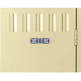 Tennsco Locker Number Plate #76-100 - Aluminum With 1/2