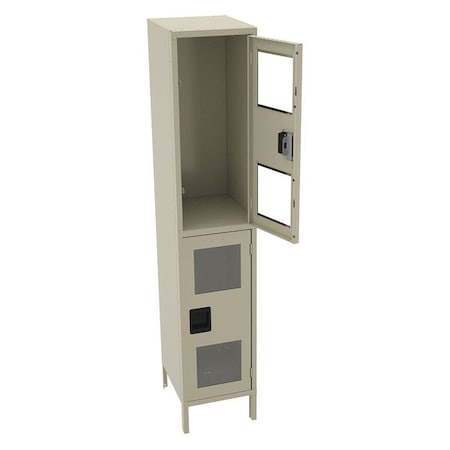 Wardrobe Locker, 15 in W, 18 in D, 78 in H, (1) Wide, (2) Tier, Sand MPN:CDL-151836-1 SAND