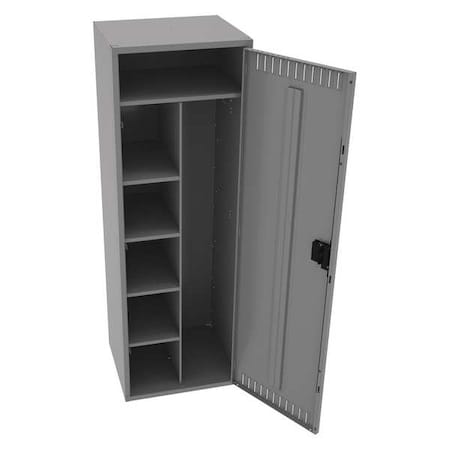 Wardrobe Locker, 24 in W, 21 in D, 72 in H, (1) Tier, (1) Wide, Medium Gray MPN:CMS-242172-AMG
