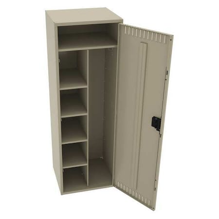 Wardrobe Locker, 24 in W, 21 in D, 72 in H, (1) Tier, (1) Wide, Sand MPN:CMS-242172-ASD