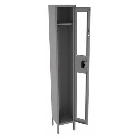 Wardrobe Locker, 12 in W, 12 in D, 78 in H, (1) Tier, (1) Wide, Gray MPN:CSL-121272-1 MED GRE