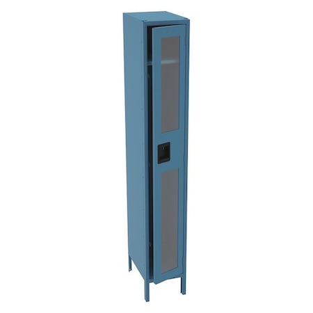 Wardrobe Locker, 12 in W, 18 in D, 78 in H, (1) Tier, (1) Wide, Blue MPN:CSL-121872-1 ACCENT