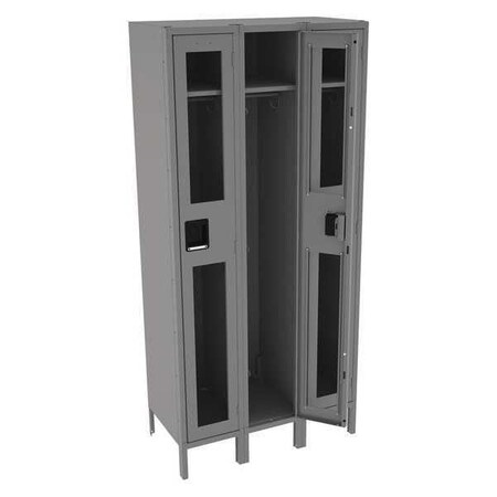 Wardrobe Locker, 36 in W, 18 in D, 78 in H, (1) Tier, (3) Wide, Gray MPN:CSL-121872-3 MED GRE
