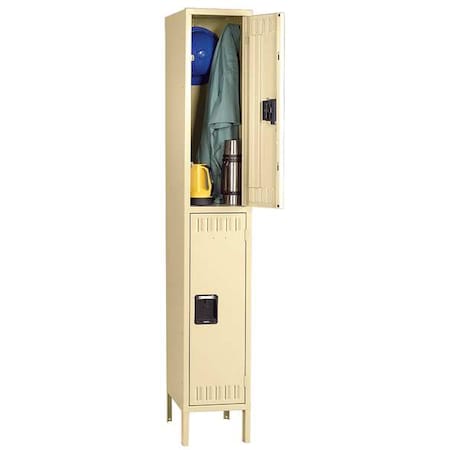 Wardrobe Locker, 12 in W, 12 in D, 12 in H, (1) Wide, (2) Tier, Sand MPN:DTK-121236-1 SD